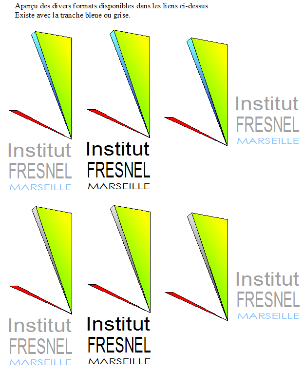 Aperçu des logos disponibles dans les liens ci-dessus