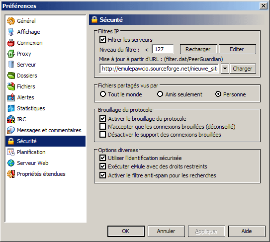 eMule-Preferences-Securite.png
